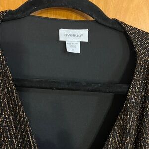 Avenue Women's Black and Gold Blazer
